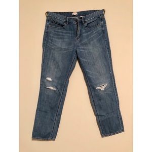 Boyfriend ripped jeans
